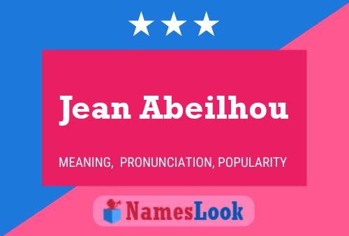 Jean Abeilhou 名字海报