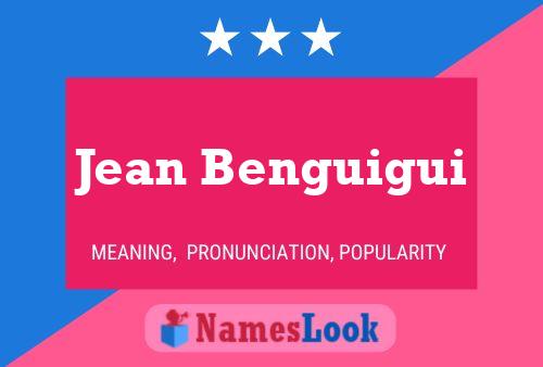 Jean Benguigui 名字海报