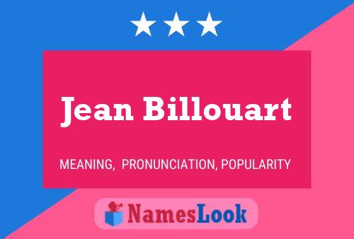 Jean Billouart 名字海报