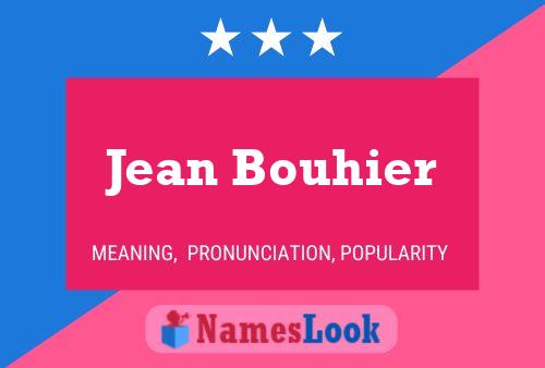 Jean Bouhier 名字海报