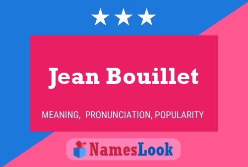 Jean Bouillet 名字海报