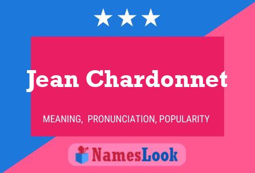 Jean Chardonnet 名字海报