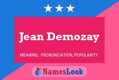 Jean Demozay 名字海报