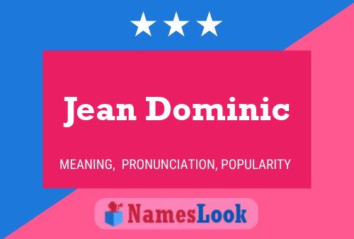 Jean Dominic 名字海报