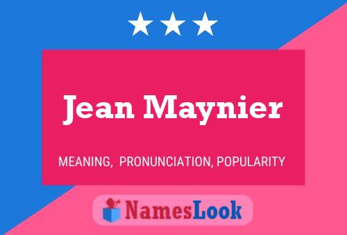 Jean Maynier 名字海报