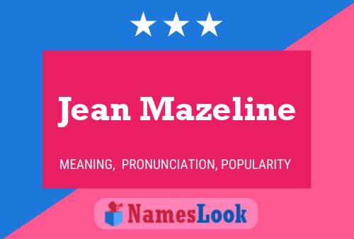 Jean Mazeline 名字海报