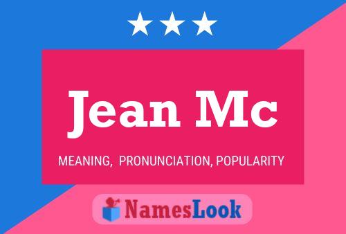 Jean Mc 名字海报