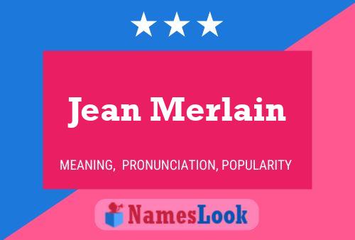 Jean Merlain 名字海报