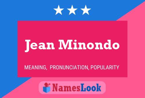 Jean Minondo 名字海报