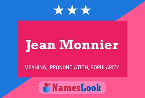 Jean Monnier 名字海报