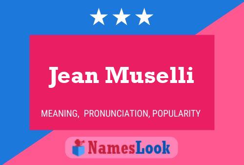 Jean Muselli 名字海报