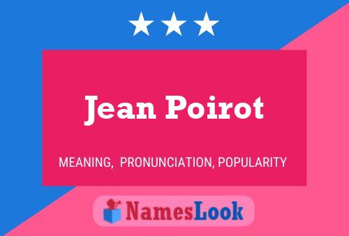 Jean Poirot 名字海报