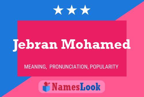 Jebran Mohamed 名字海报