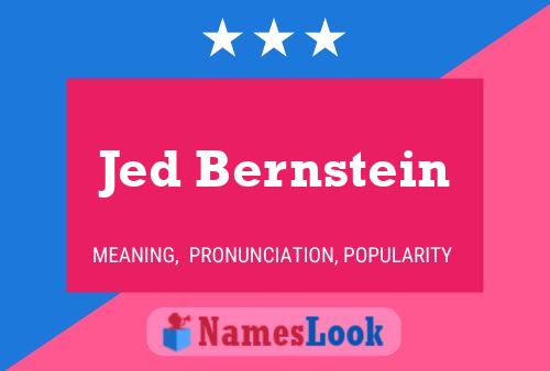 Jed Bernstein 名字海报