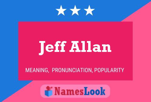 Jeff Allan 名字海报