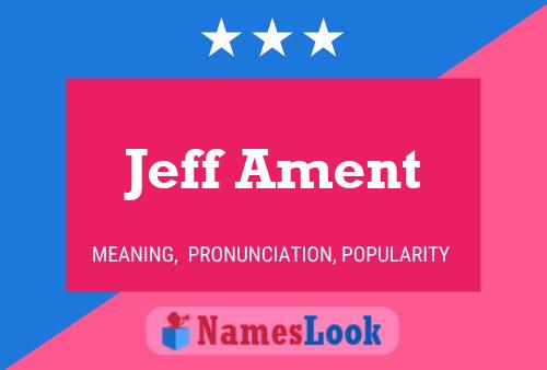 Jeff Ament 名字海报