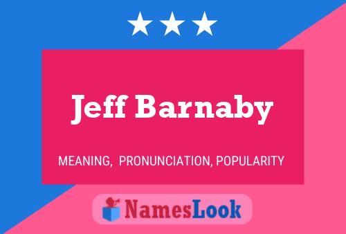 Jeff Barnaby 名字海报