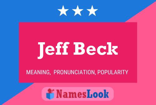 Jeff Beck 名字海报