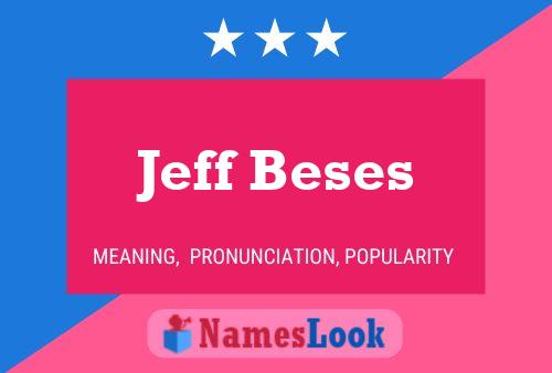 Jeff Beses 名字海报