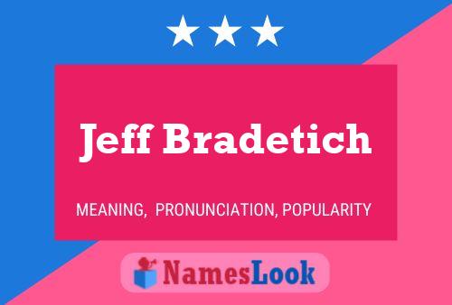 Jeff Bradetich 名字海报