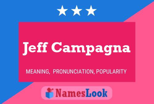 Jeff Campagna 名字海报