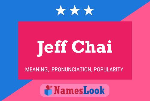 Jeff Chai 名字海报