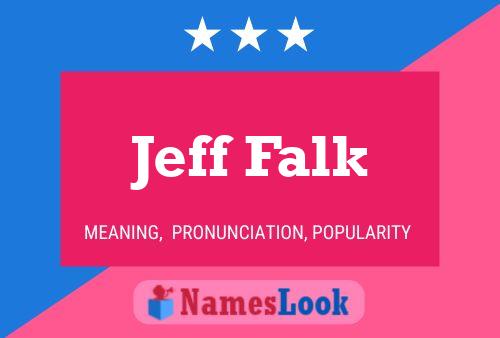 Jeff Falk 名字海报