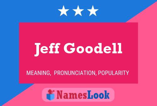 Jeff Goodell 名字海报