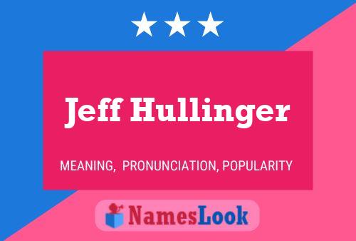 Jeff Hullinger 名字海报