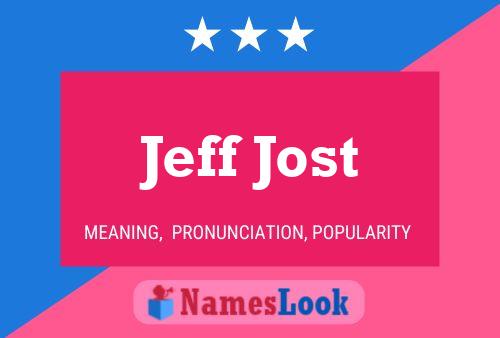 Jeff Jost 名字海报