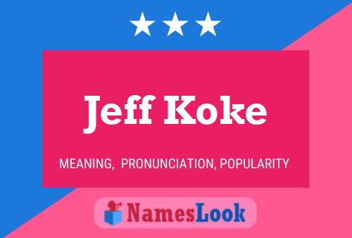 Jeff Koke 名字海报