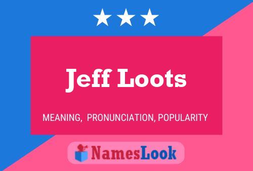 Jeff Loots 名字海报