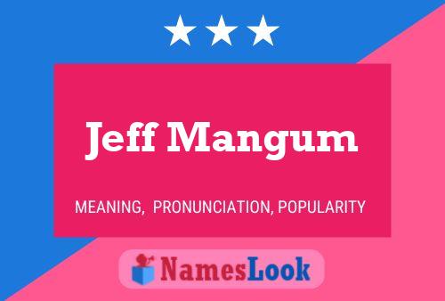 Jeff Mangum 名字海报