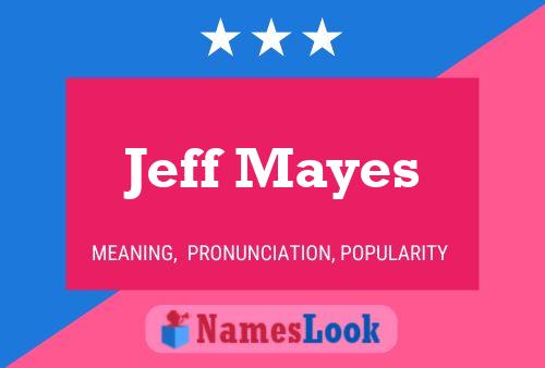 Jeff Mayes 名字海报