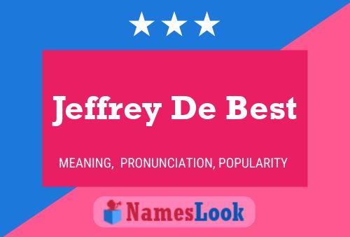 Jeffrey De Best 名字海报