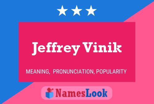 Jeffrey Vinik 名字海报