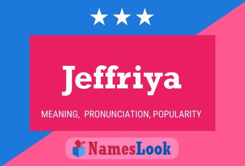 Jeffriya 名字海报