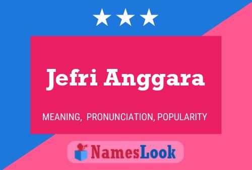 Jefri Anggara 名字海报