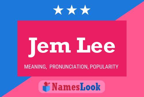 Jem Lee 名字海报