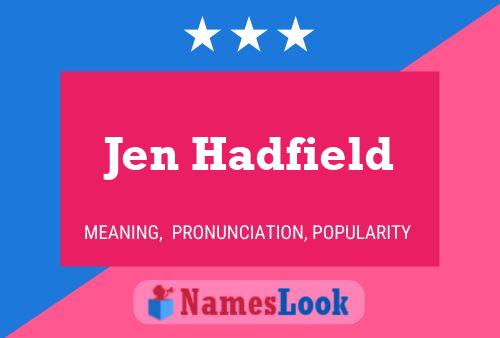 Jen Hadfield 名字海报