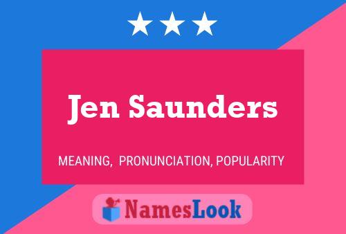 Jen Saunders 名字海报