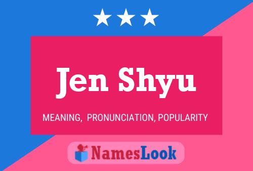 Jen Shyu 名字海报