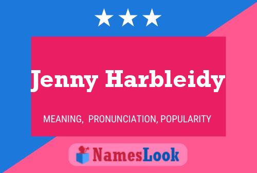 Jenny Harbleidy 名字海报