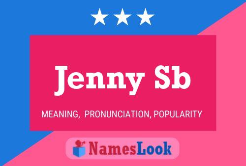 Jenny Sb 名字海报