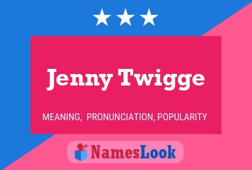 Jenny Twigge 名字海报