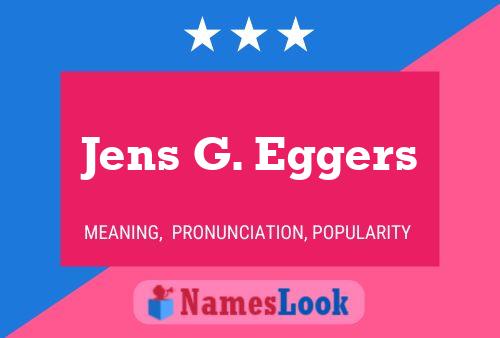 Jens G. Eggers 名字海报