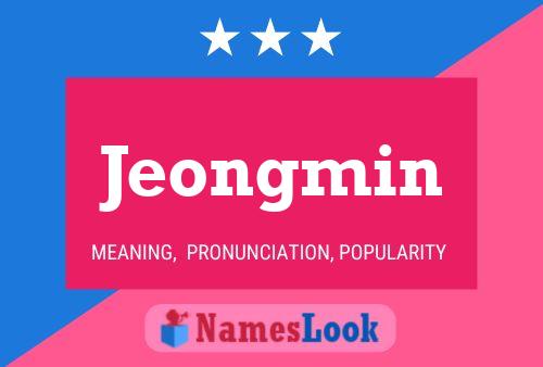 Jeongmin 名字海报