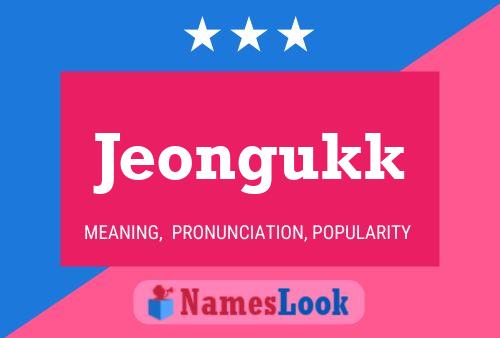 Jeongukk 名字海报