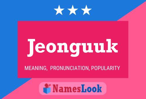 Jeonguuk 名字海报