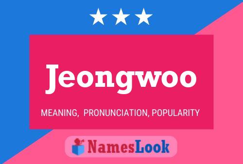 Jeongwoo 名字海报